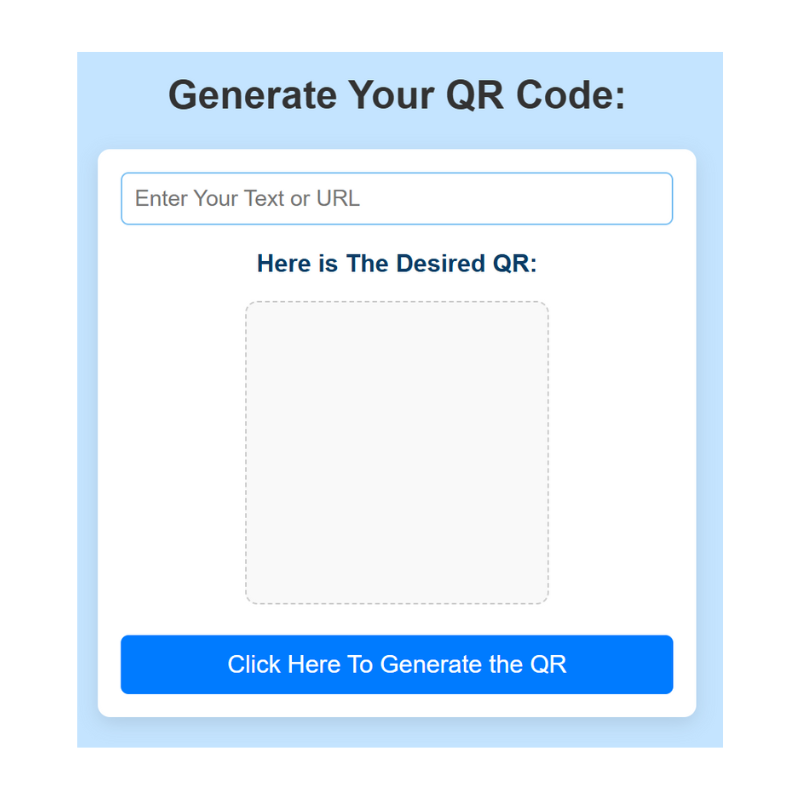 Preview of QR Generator